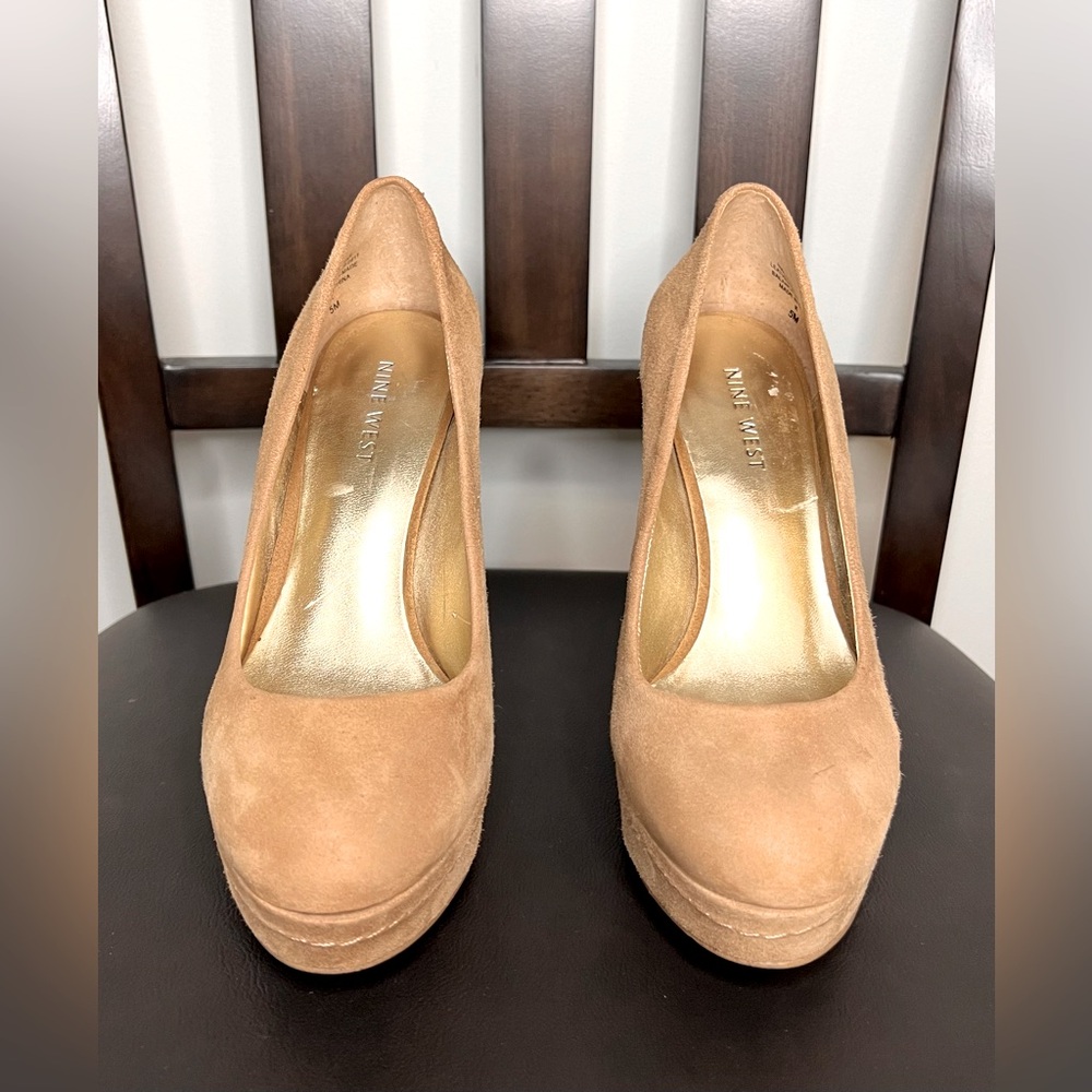 Nine West Celestiar Suede Leather Pumps Size 5